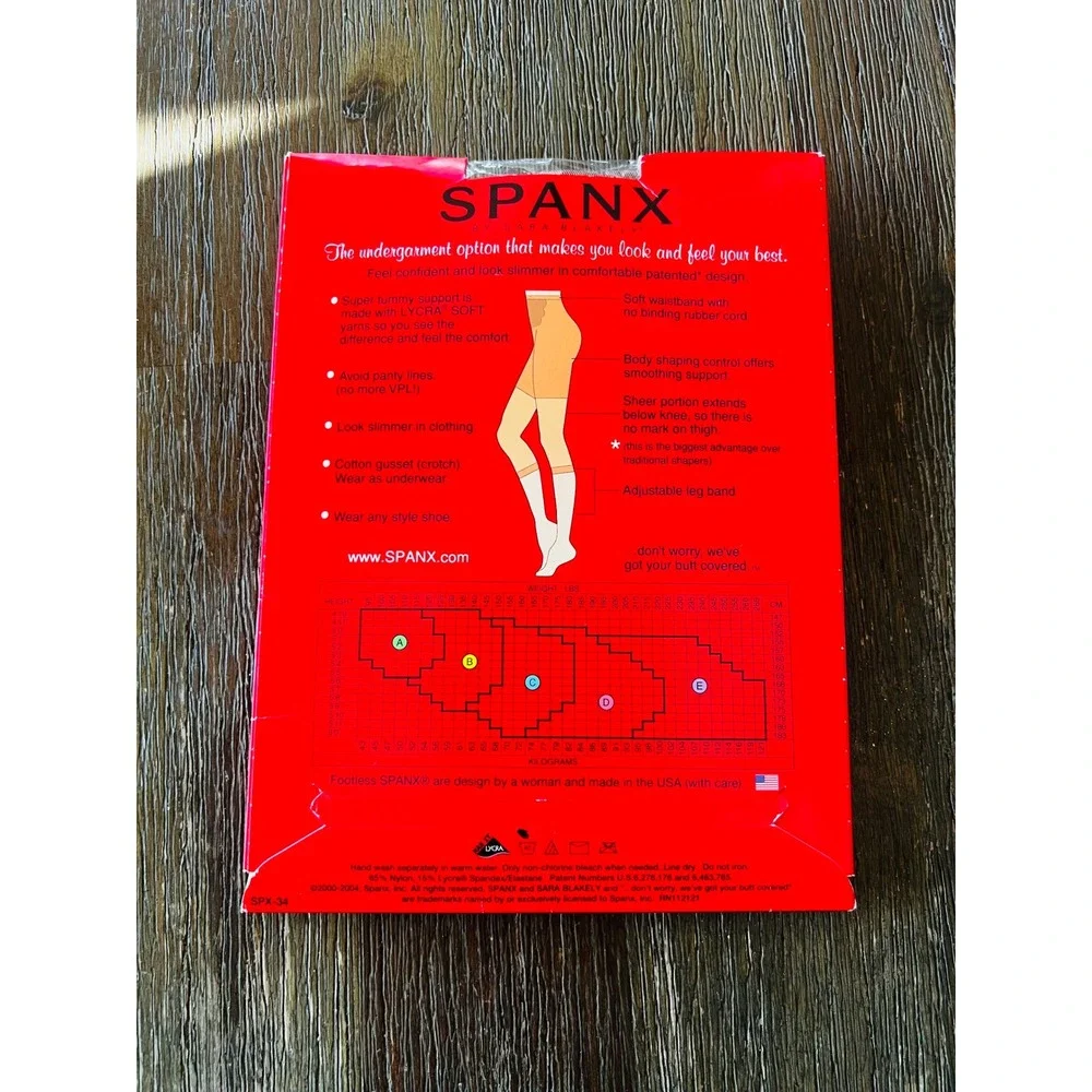 Spanx Super Control Footless Body Shaping Pantyhose Cocoa Size C 034 NIB
